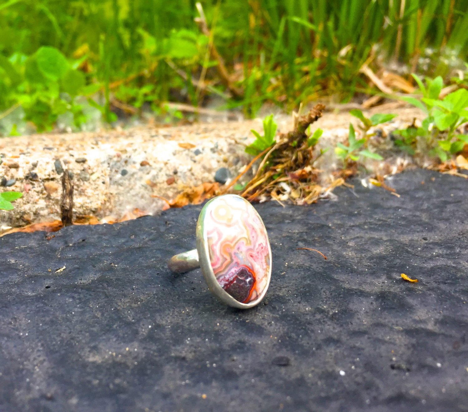 Laugher {ONEOFAKIND} Crazy Lace Agate Ring