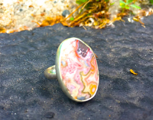 Laugher {ONEOFAKIND} Crazy Lace Agate Ring