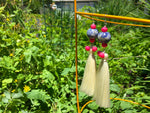 Neon Pink/ Sodalite/ Cream Silk Tassel