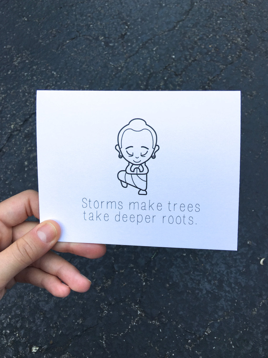 BeBuddha Tree Pose Greeting Card