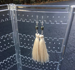 Freshwater Pearl - Cream Tassel Earrings