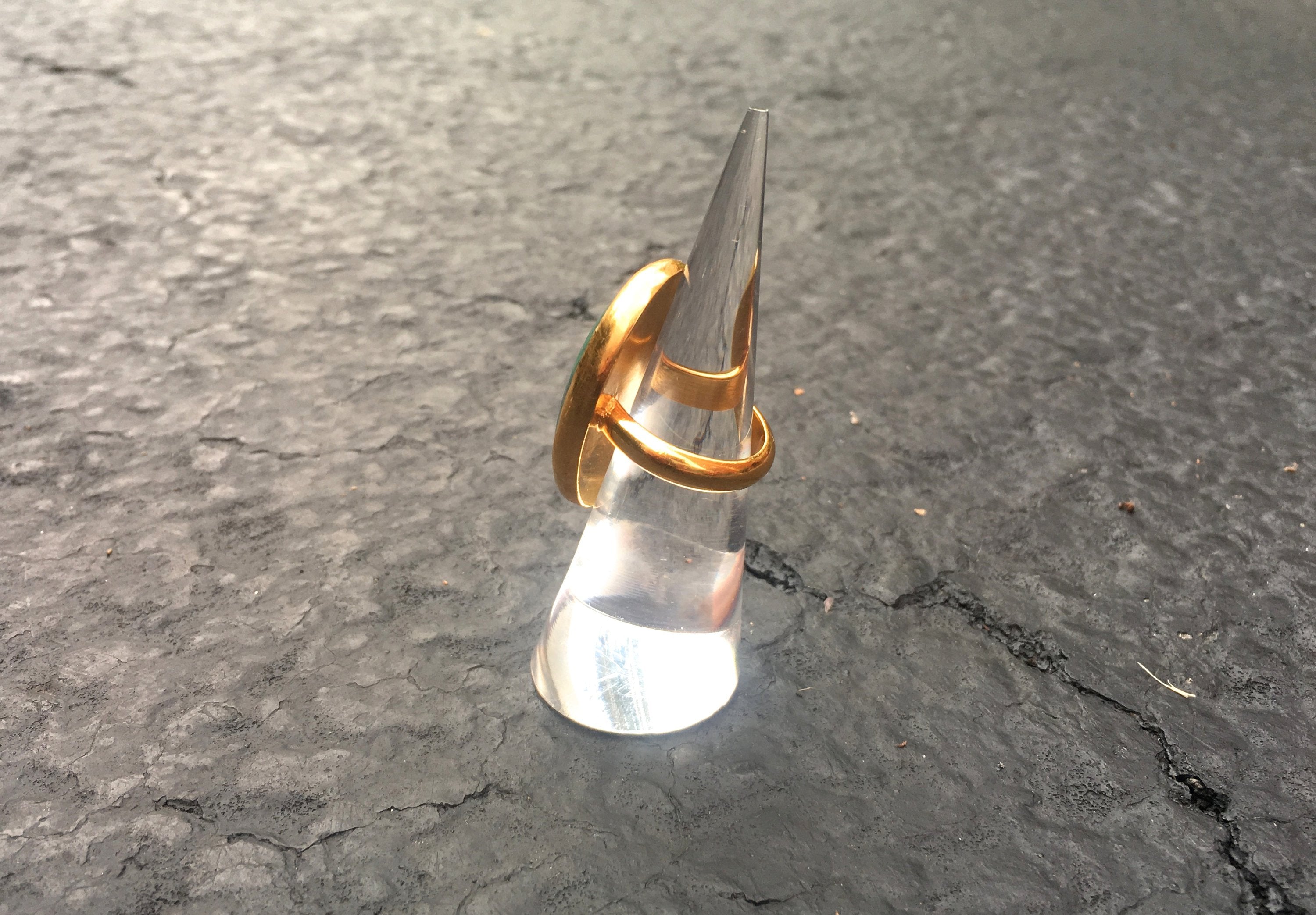 Vermeil Malachite Ring