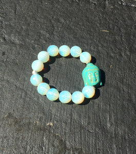 Opalite & Buddha Bracelet